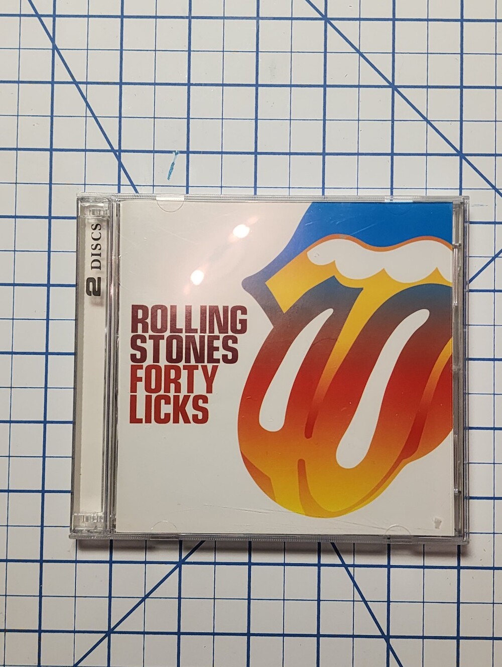 2/25$ The Rolling Stones "Forty Licks" CD - Iconic Tongue Design 2 Disc Set